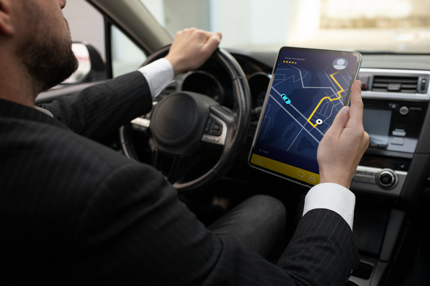 Modèle d'identité visuelle chauffeur privé pour site web professionnel